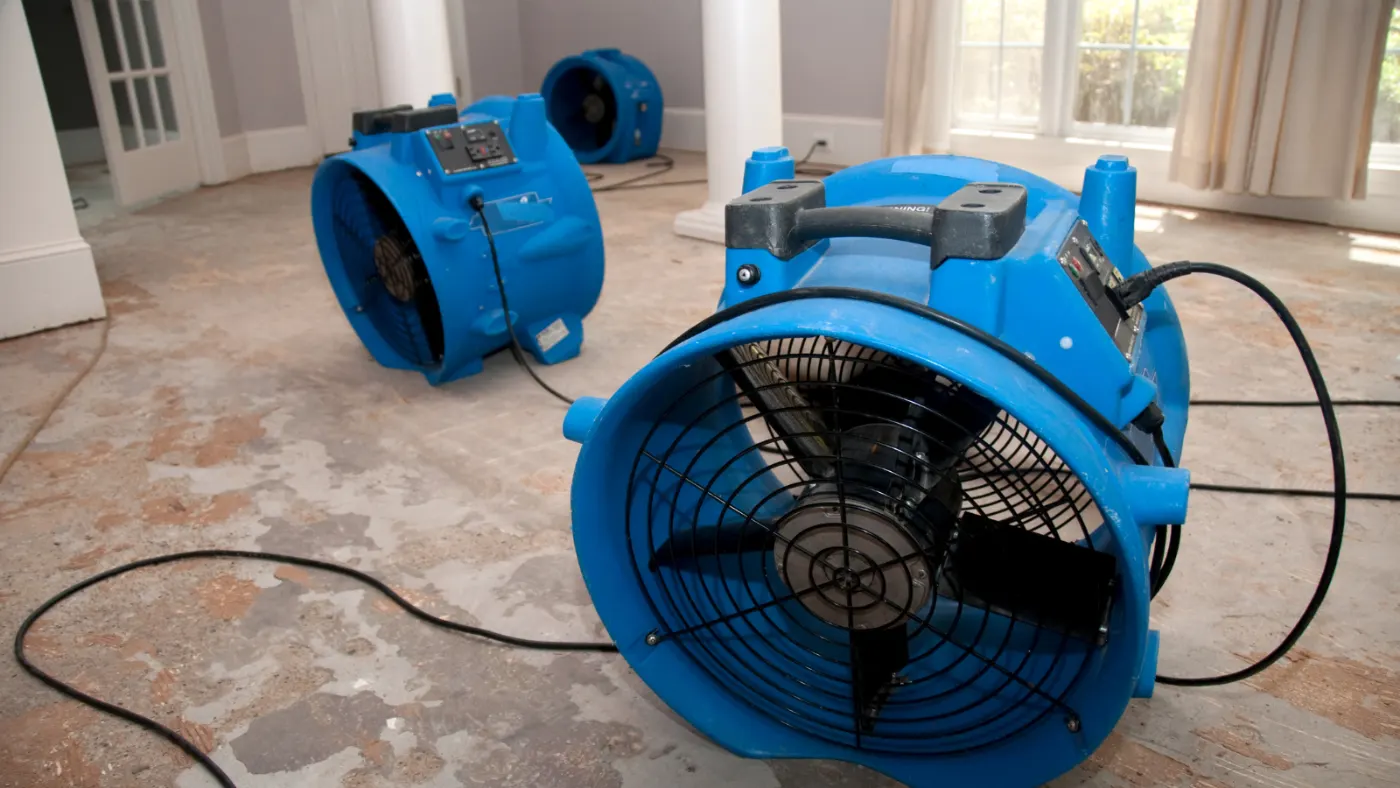 Water damage restoration by Yorktown Water Restoration near Anderson, IN